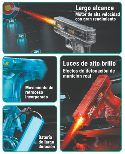 AquaStrike™ PRO | Pistola de Agua Automática Recargable 💦